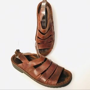 NAOT Fisherman Strappy Sandal Slingback Leather 10